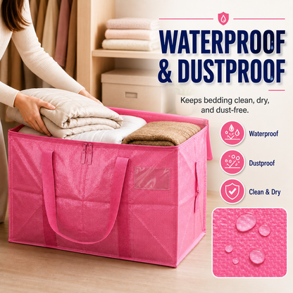 Heavy-Duty Waterproof Moving & Storage Bag with Tag Window🤝