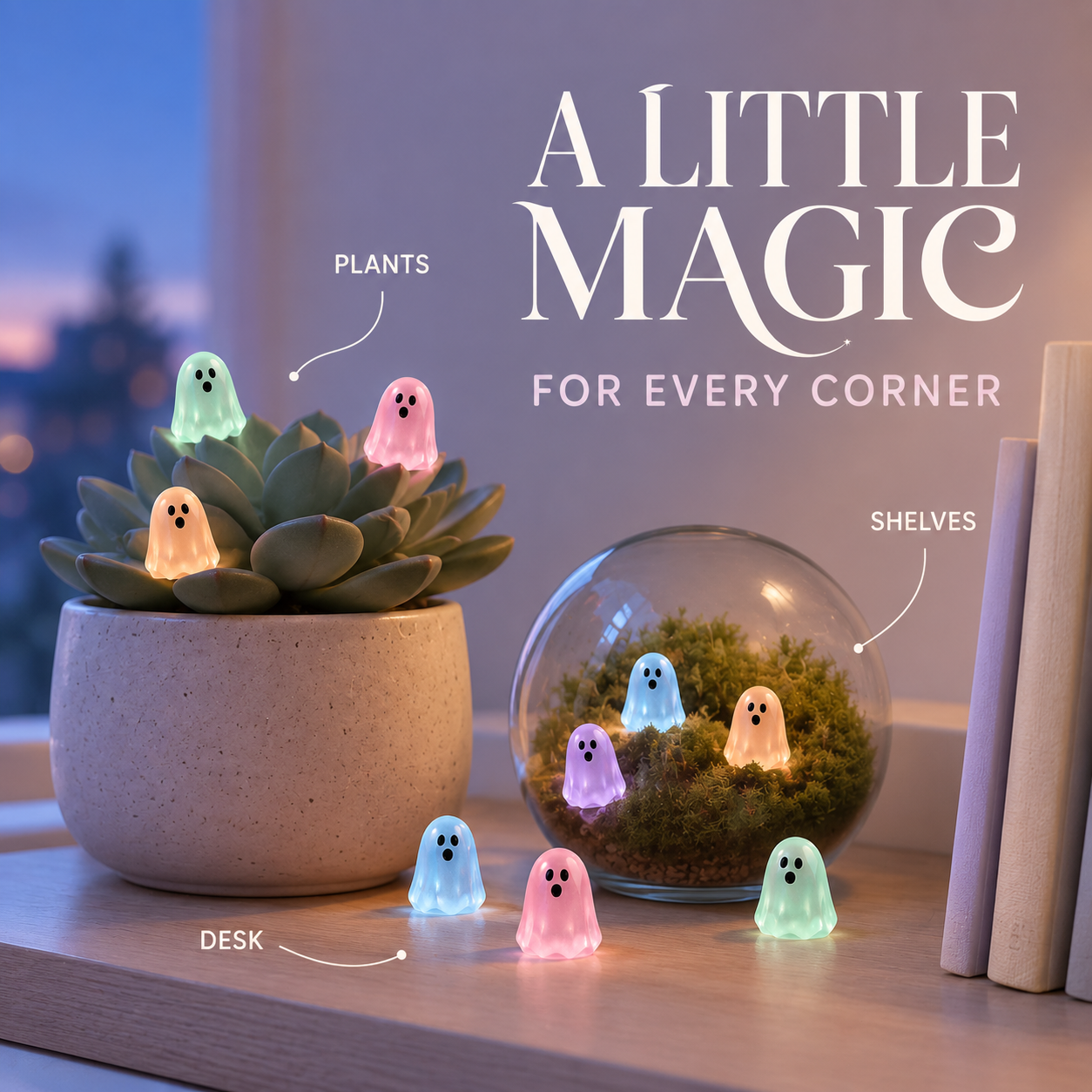 👻 Glow-in-the-Dark Mini Ghosts | Cute DIY Halloween Resin Figurines