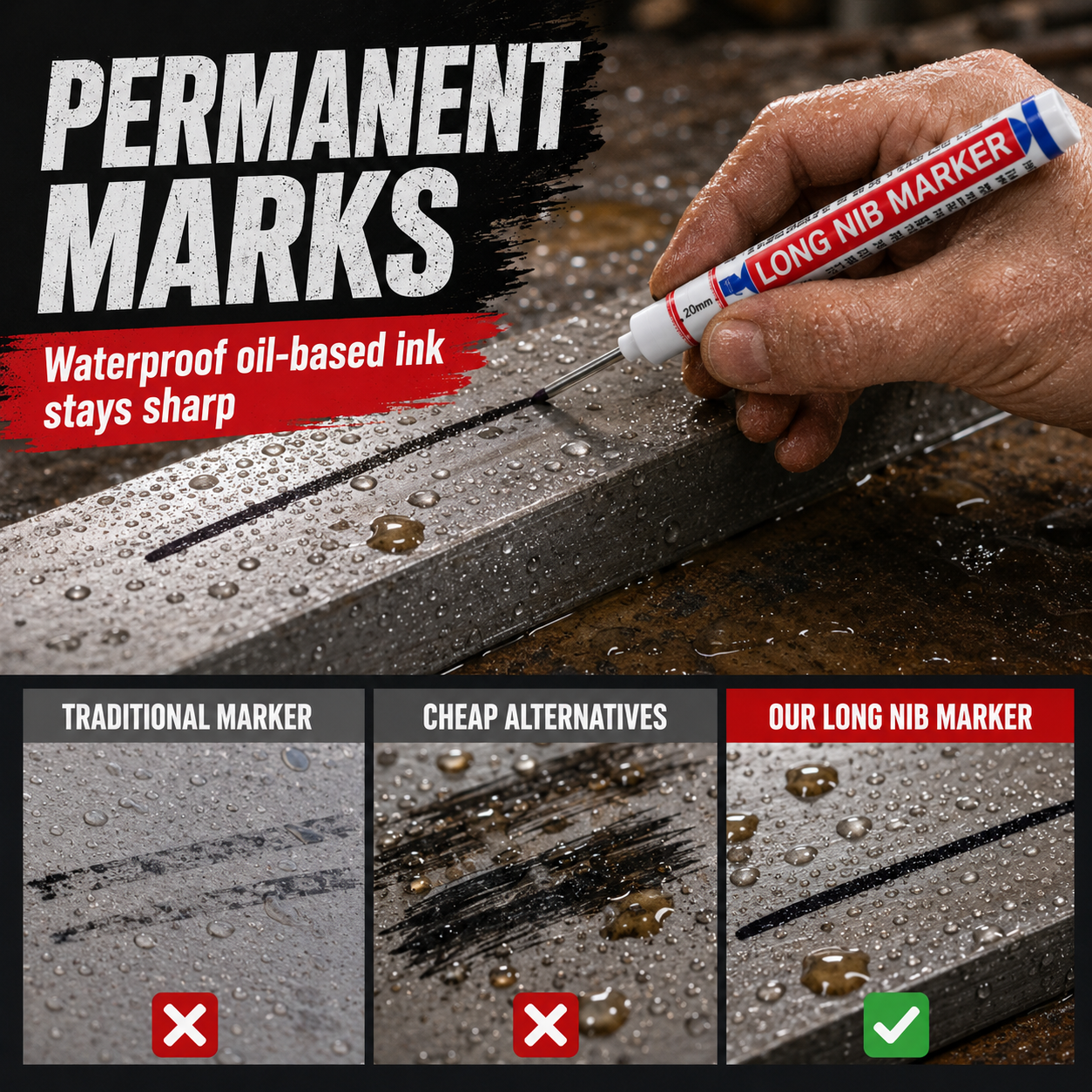 Precision Deep-Hole Marker Pen (20mm Long Nib) ✍️