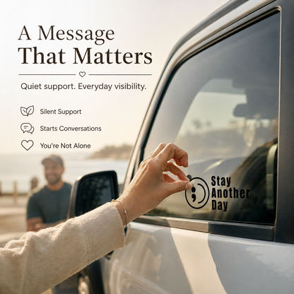 🎗️Share Pack❤️ SAD Mental Health Awareness Car Decal(5pcs)