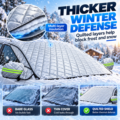 ❄️ All-Weather Half Car Cover & Frost Protector