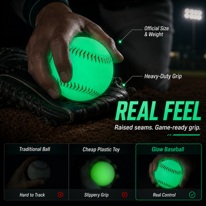 Glow-in-the-Dark Regulation Baseball — The Ultimate Night Backyard Game ⚾✨