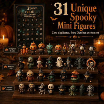 31 Nights of Fright Halloween Countdown Advent Calendar Box 🕷️✨