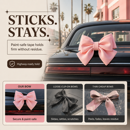 🎀 3D Plush Bow Car Exterior Decor