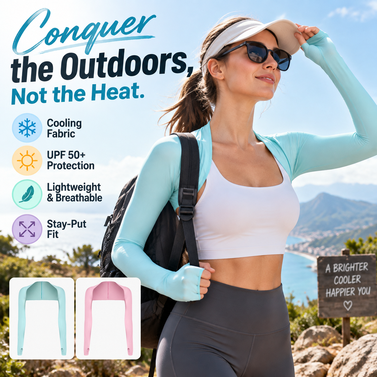 Cooling UV Protection Bolero Shrug & Sun Sleeves ☀️