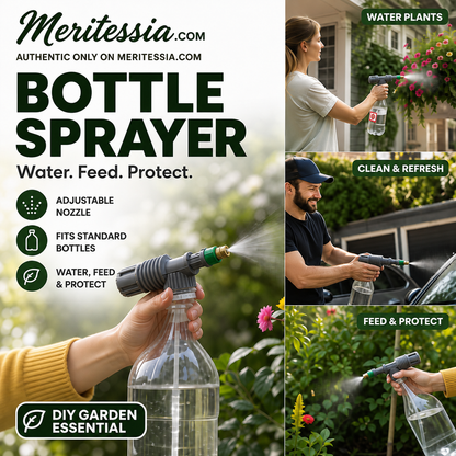🌿 Save 50%! Adjustable Pressure Bottle Sprayer – Universal Fit for Standard Beverage Bottles