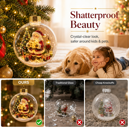 ✨ Magical Illuminated  Christmas Baubles – Bring Your Tree to Life!