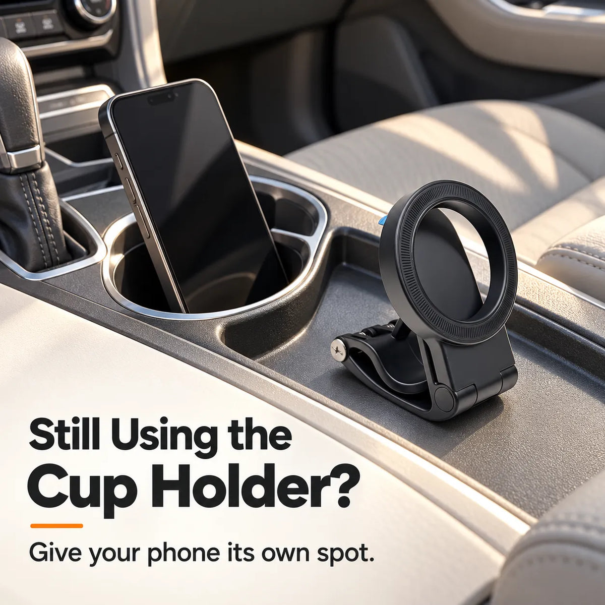 🚗 Foldable Magnetic Car Phone Holder – Adjustable Dashboard Clip Mount for Car & Desk 📱