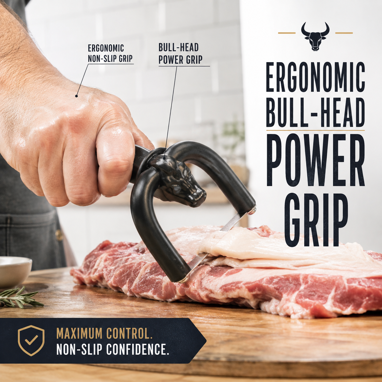 Handheld Meat & Fat Trimming Tool for Brisket and Pork 🥩✨
