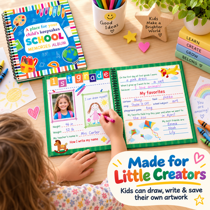 "Capture Every School Year: The Ultimate Kids Memory & Keepsake Book 📖"