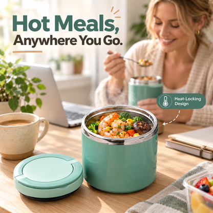 🍱 Portable Insulated Stainless Steel Lunch Box