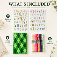 A -Full Beginner Kit (2 Sheets + Threads + Guide)