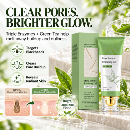 🍃 Green Tea Gentle Exfoliating Face Gel for Smooth & Radiant Skin