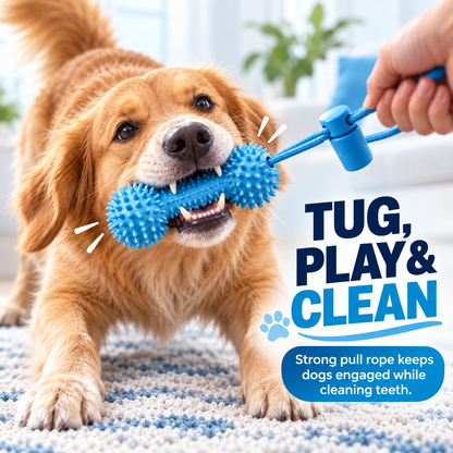 Interactive Dog Dental Chew Toy & Oral Cleaning Stick 🦷