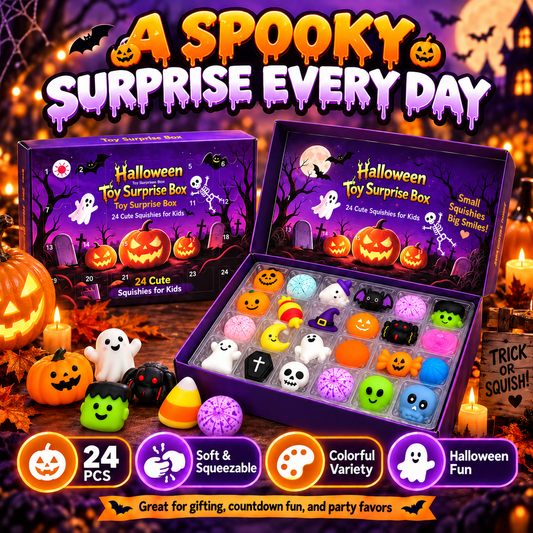 🔥24-Piece Halloween Squishy Surprise Box