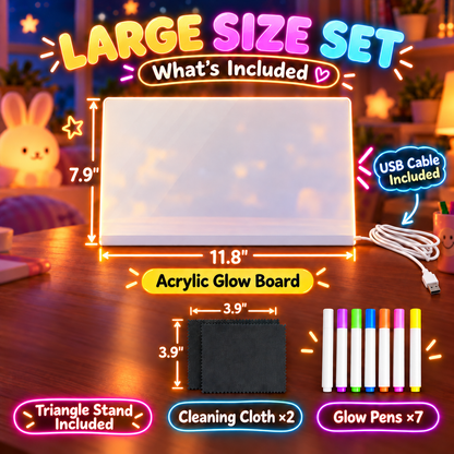 LED Magic Glowing Acrylic Drawing Board & Night Light 🎨
