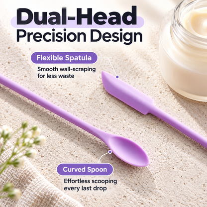 The Ultimate Empty Bottle Hack: Dual-Ended Silicone Mini Spatula -3 Piece Set✨