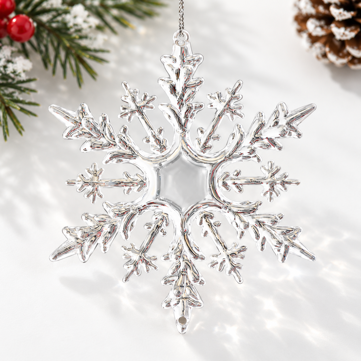 12 Pcs Crystal Snowflake Set