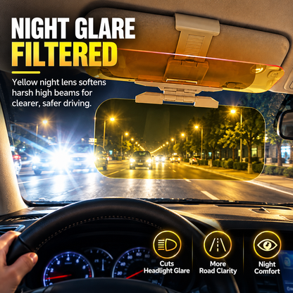 🕶️ Universal 2-in-1 Anti-Glare Car Sun Visor