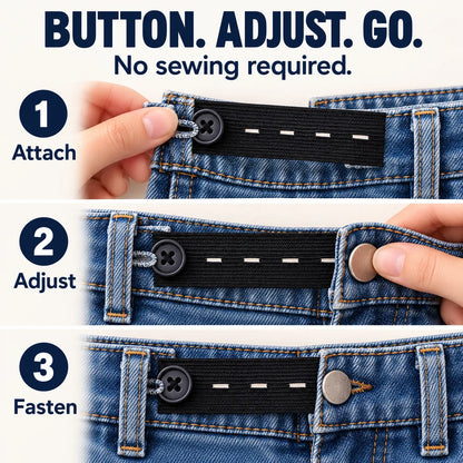 ✨ Waistband Extender for Jeans & Pants — No Sewing
