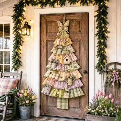 Handmade Fabric Christmas Tree Door Hanging Decor 🎄