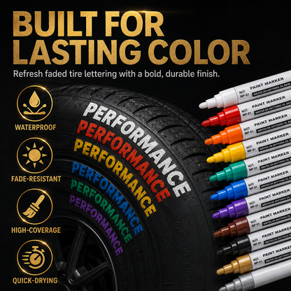 🔥Limited Time Promotion 49% OFF🔥Oil-Based Waterproof Tire Marker Pen