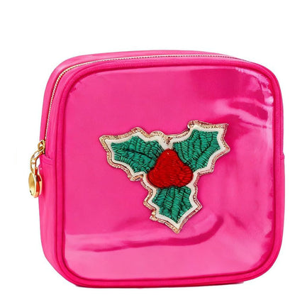 🎄 Christmas Tree Clear Makeup Bag – Festive Travel Organizer
