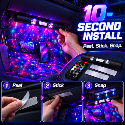 Car RGB Sound-Activated Ambient Starlight Bar🚗
