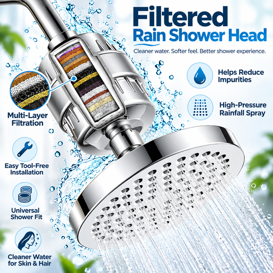 AquaPure 15-Stage Filtered Rain Shower Head