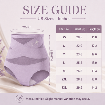 💖5-Pack Women's High-Waist Cross-Wrap Tummy Control Briefs