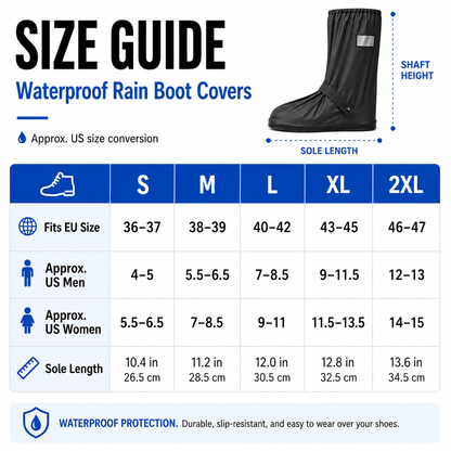 Ultra-Durable Waterproof Rain Boot Covers🌧️