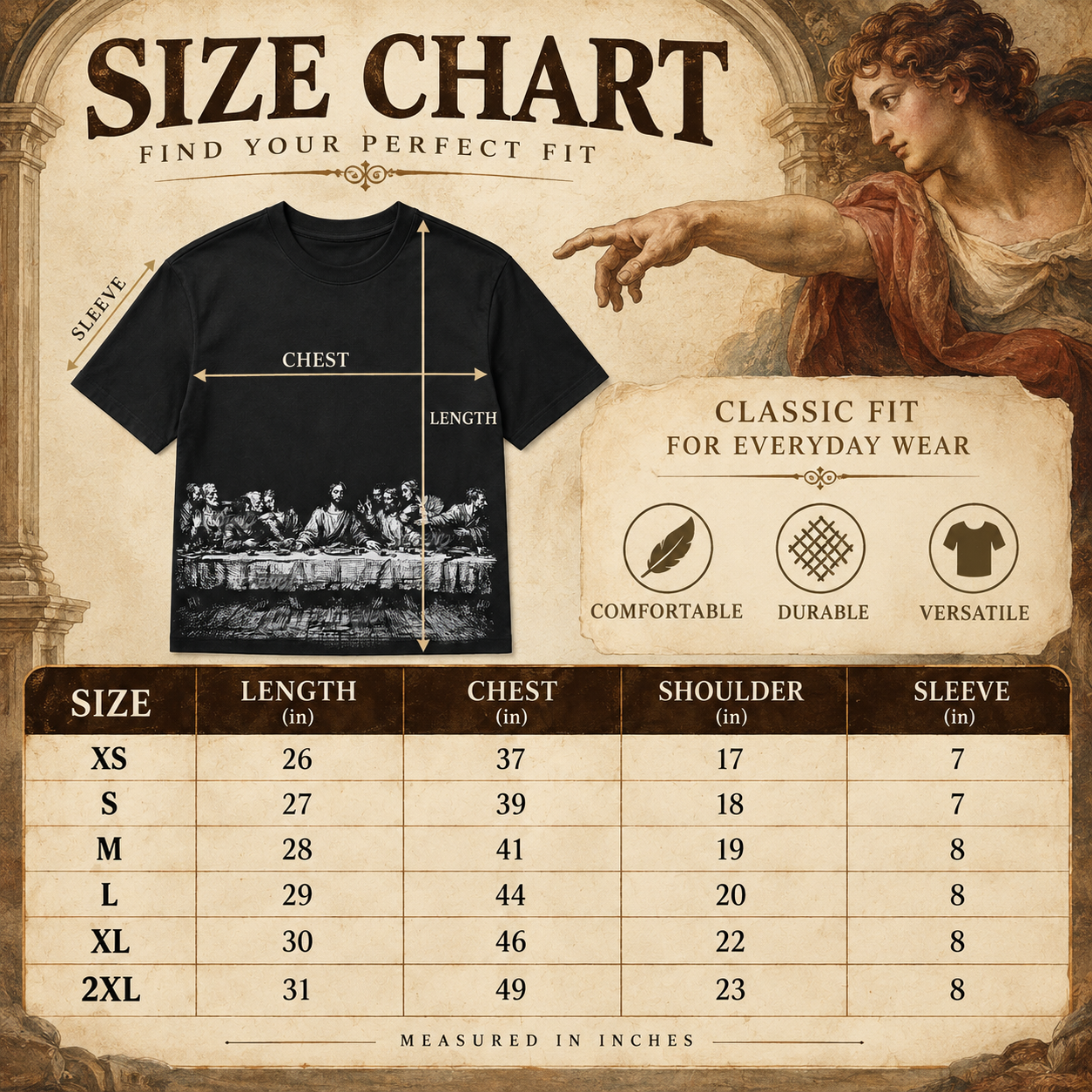 Vintage Last Supper Heavyweight Oversized T-Shirt 🏛️