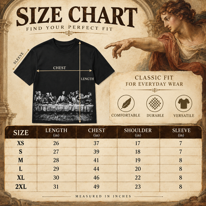 Vintage Last Supper Heavyweight Oversized T-Shirt 🏛️