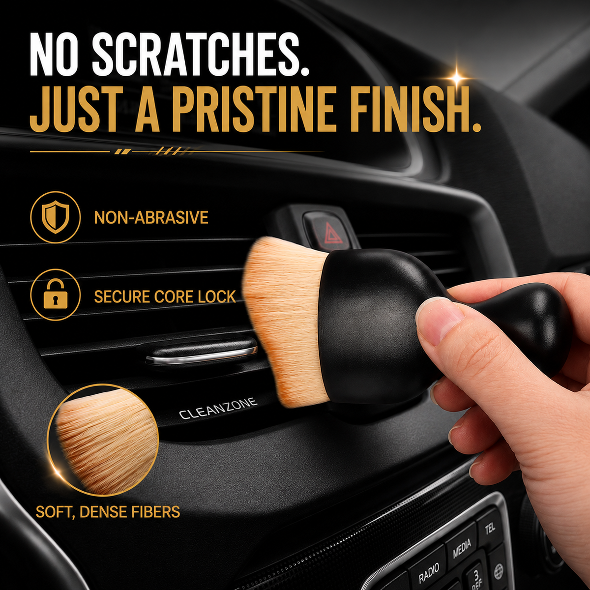 🚗 Ultimate Ultra-Soft Car Interior Dust Cleaning Brush