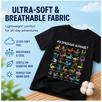 Kids Dinosaur Alphabet T-Shirt 🦖