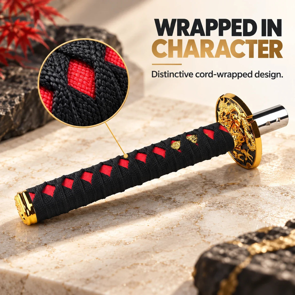 Katana-Style Shift Knob 🗡️ Cord-Wrapped Interior Upgrade