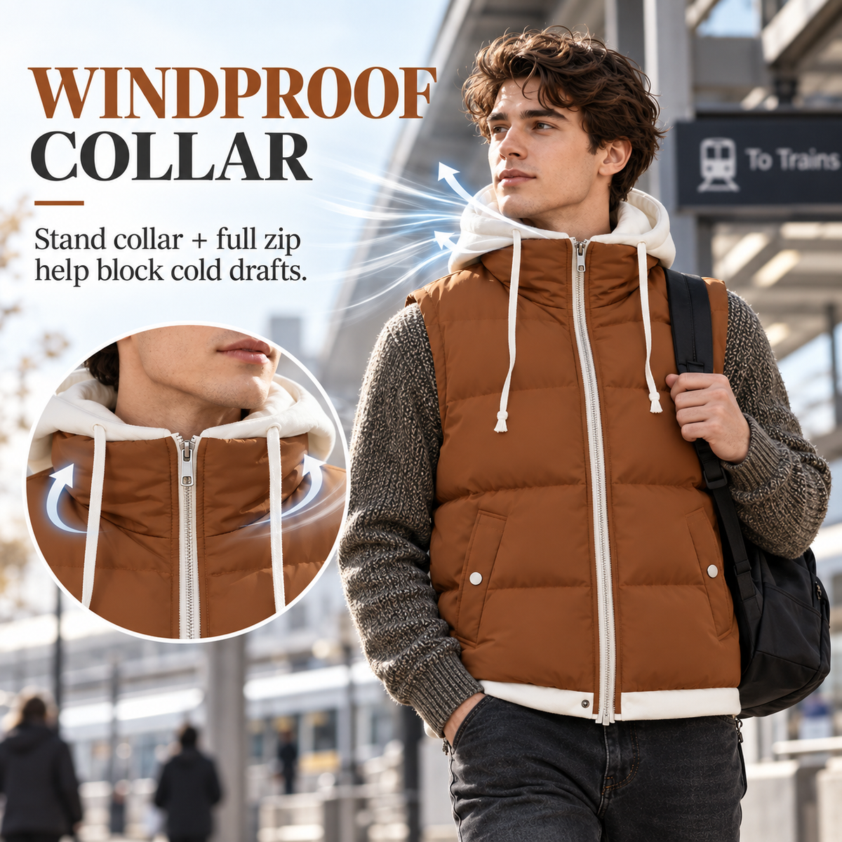 Unisex All-Day Comfort & Style: Layered Hooded Thermal Vest 🍁🕺