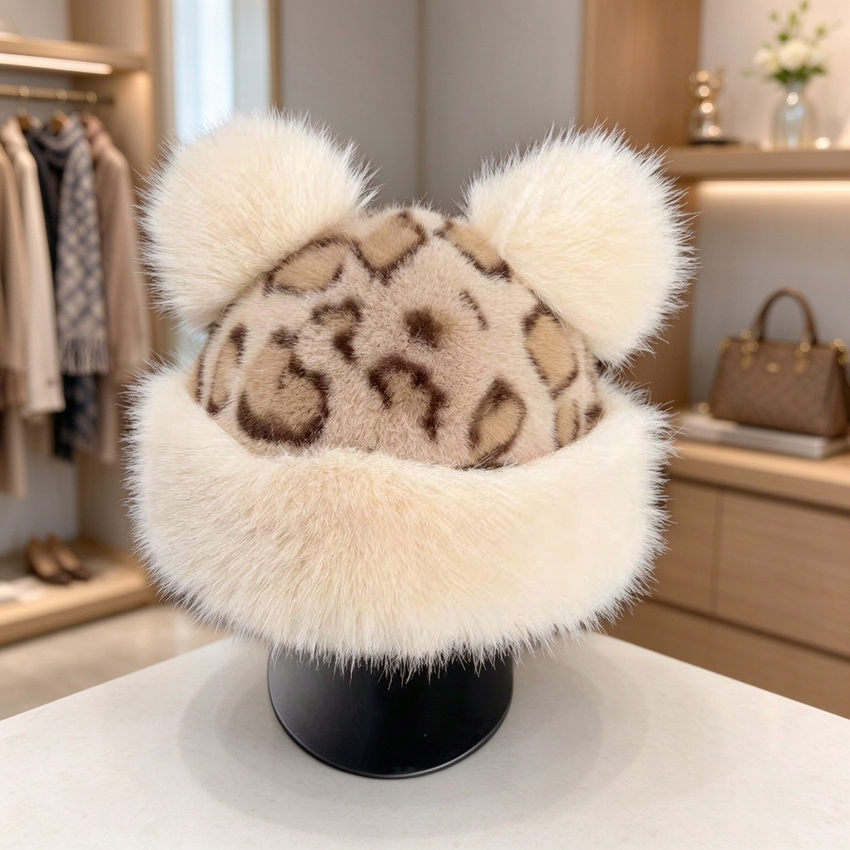 🧸 Retro Plush Winter Hat – Cozy Cold-Weather Style with Vintage Charm ❄️