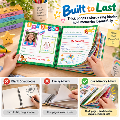 "Capture Every School Year: The Ultimate Kids Memory & Keepsake Book 📖"