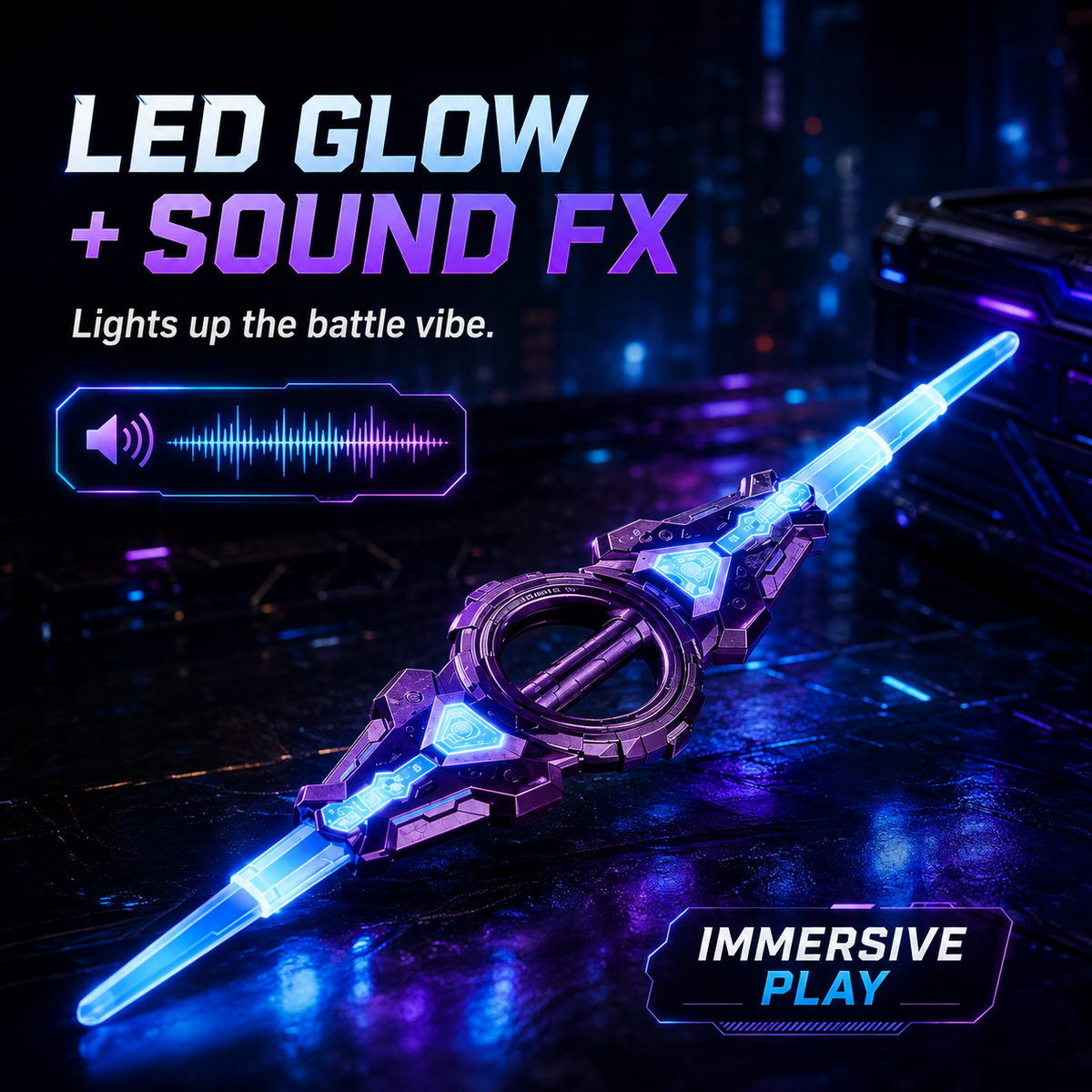 🔥 Ultimate LED Futuristic Mecha Light Saber | 360° Spin & Sound Effects