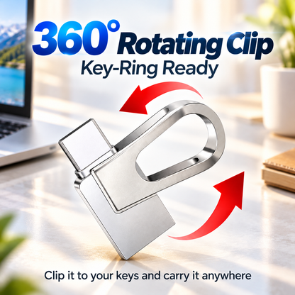 ⚡ 2-in-1 Universal High-Speed USB & Type-C Flash Drive
