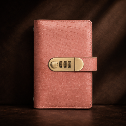 "Multi-Functional Vintage Crocodile Password Lock Cash & Currency Binder 💰🔒"