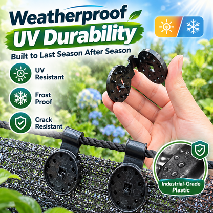 Heavy-Duty Shade Net & Greenhouse Film Fixing Clips 🛡️