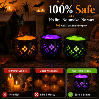 🎃 3D Printed Glowing Witch’s Cauldron Light