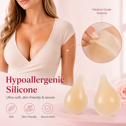 ✨ Natural Lift Invisible Breast Covers | Seamless & Reusable Nipple Pasties