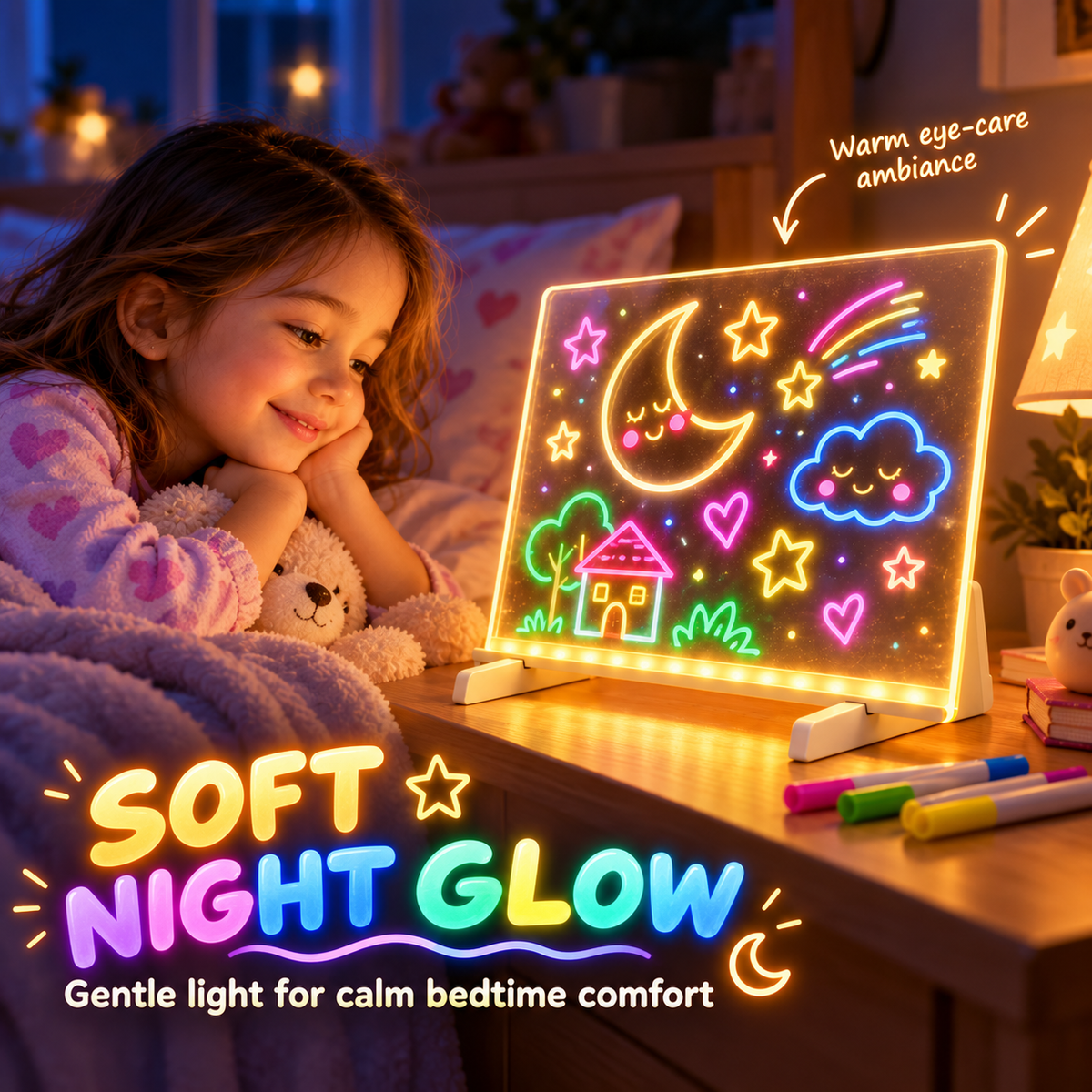 LED Magic Glowing Acrylic Drawing Board & Night Light 🎨
