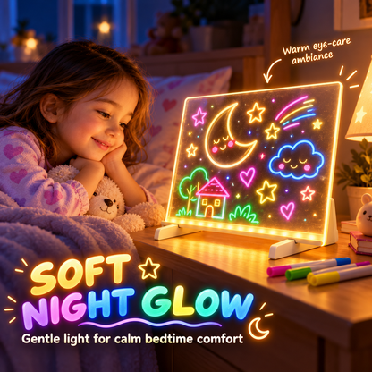 LED Magic Glowing Acrylic Drawing Board & Night Light 🎨