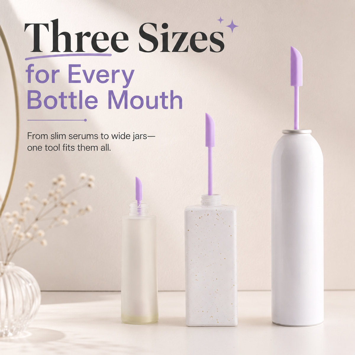 The Ultimate Empty Bottle Hack: Dual-Ended Silicone Mini Spatula -3 Piece Set✨