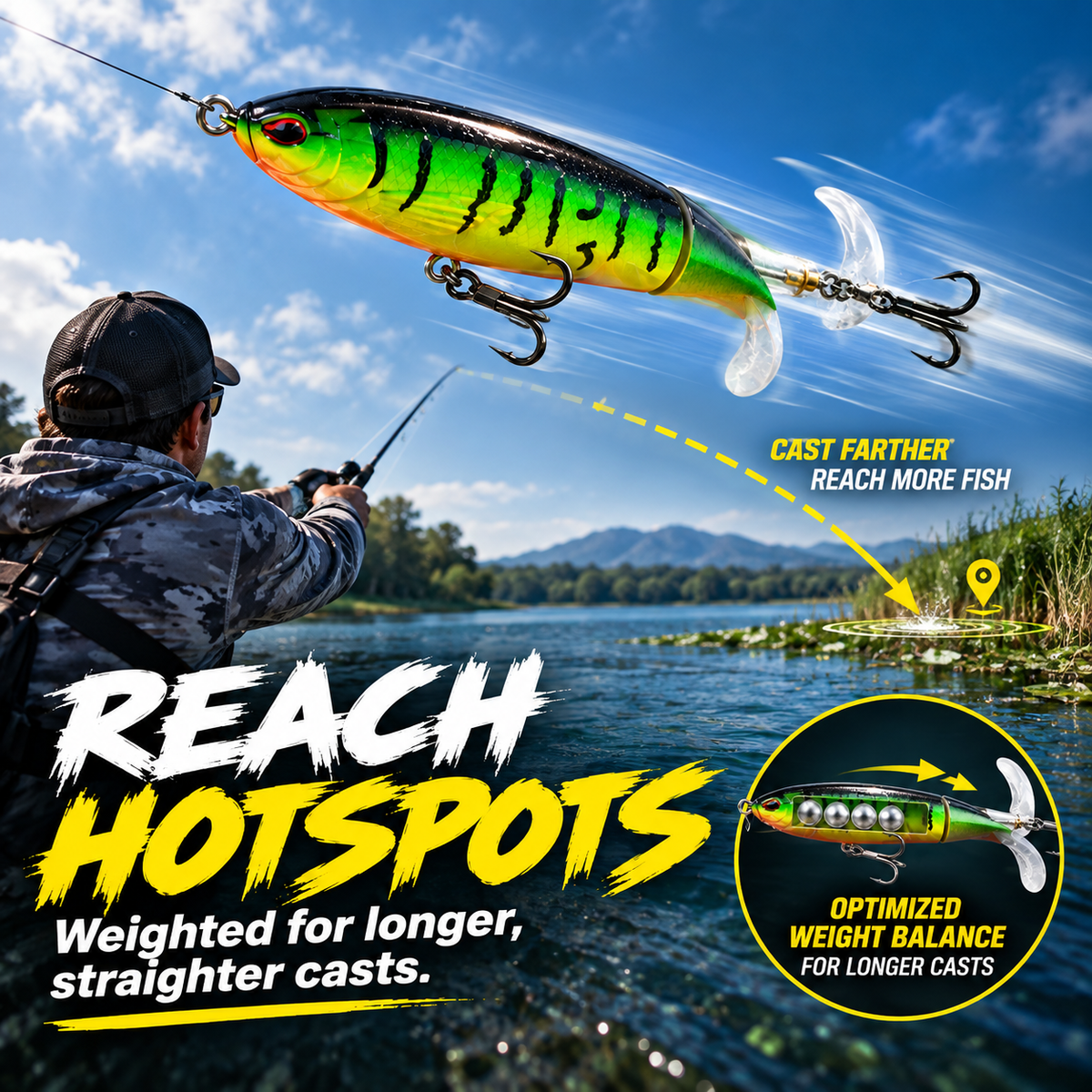 The 10-Piece Prop Bait Arsenal That Wakes Up Sluggish Fish🎣