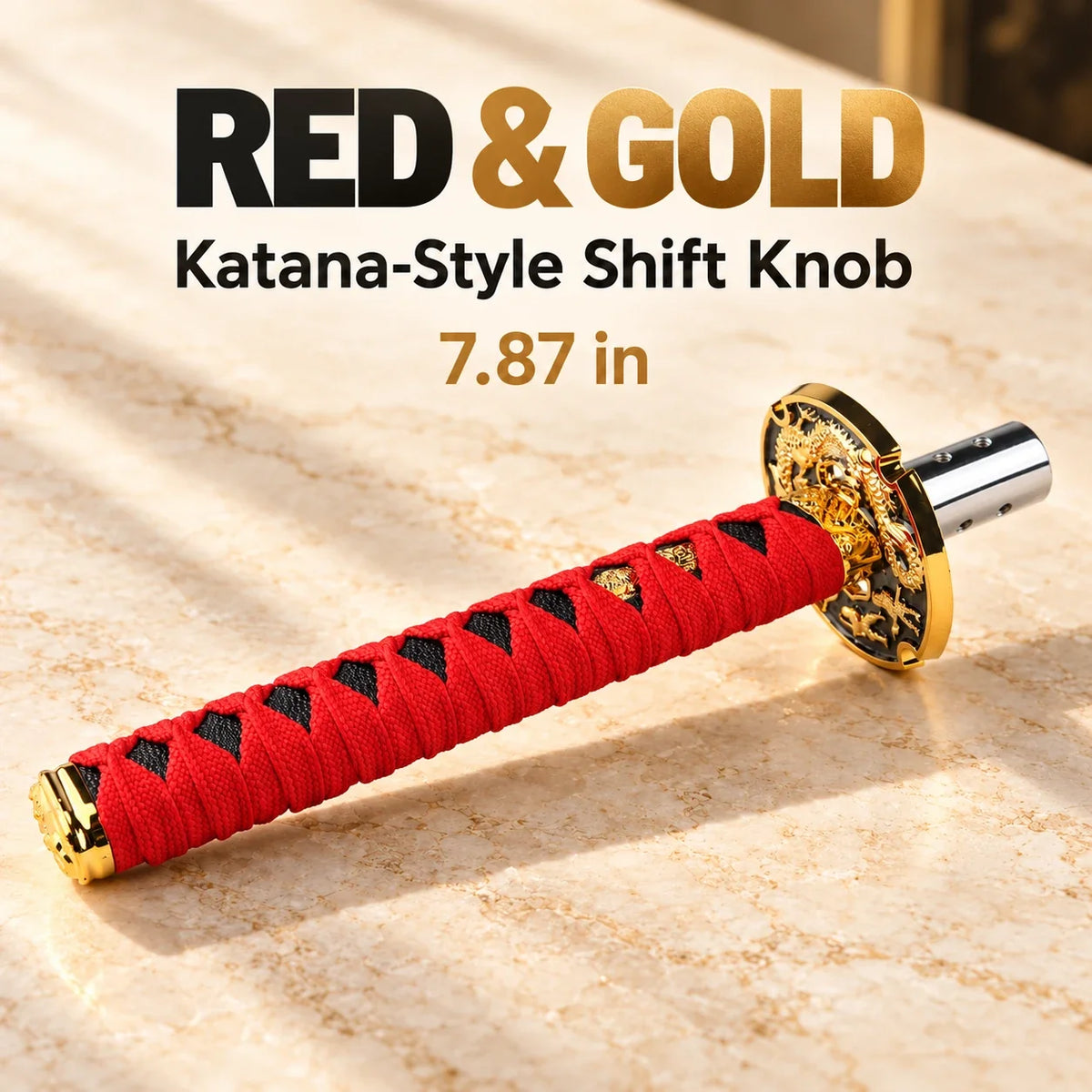 Katana-Style Shift Knob 🗡️ Cord-Wrapped Interior Upgrade